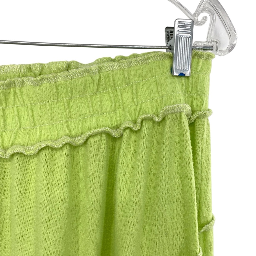 Out From Under Urban Outfitters Green Ballon Cinched Fuzzy Lounge Pants - Picture 4 of 9